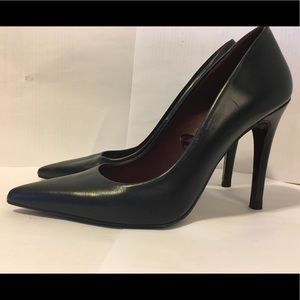 Navy Blue leather shoes, size 38/US 7.5